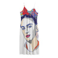 Magdalena Carmen Frida Kahlo Print Jersey Midi Cami Dress