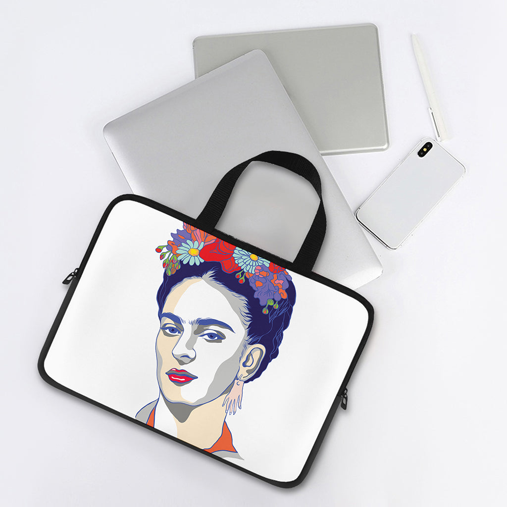 Magdalena Carmen Frida Kahlo Print Laptop Sleeve With Handle