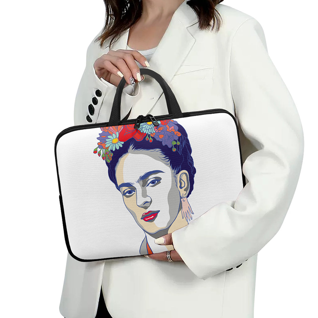 Magdalena Carmen Frida Kahlo Print Laptop Sleeve With Handle