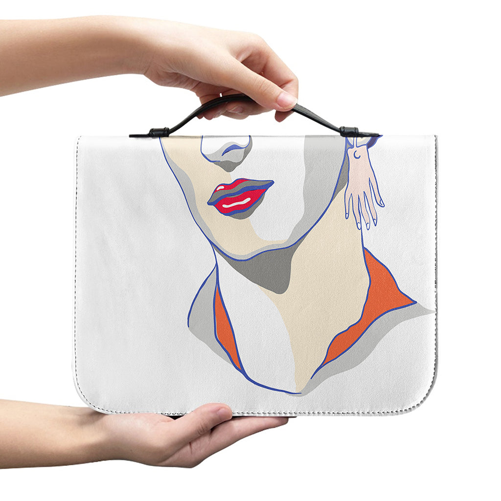 Magdalena Carmen Frida Kahlo Print Leather Bible Cover