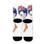 Magdalena Carmen Frida Kahlo Print Long Socks