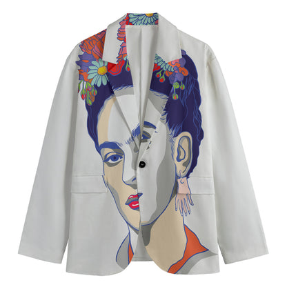 Magdalena Carmen Frida Kahlo Print Men's Blazer
