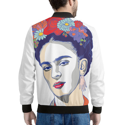 Magdalena Carmen Frida Kahlo Print Men's Bomber Jacket