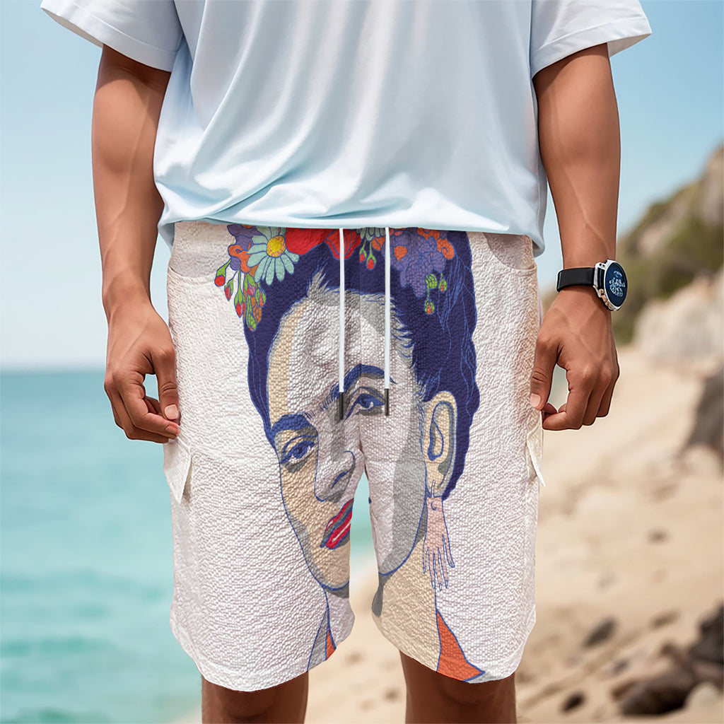 Magdalena Carmen Frida Kahlo Print Men's Cargo Shorts