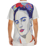 Magdalena Carmen Frida Kahlo Print Men's Deep V-Neck Shirt