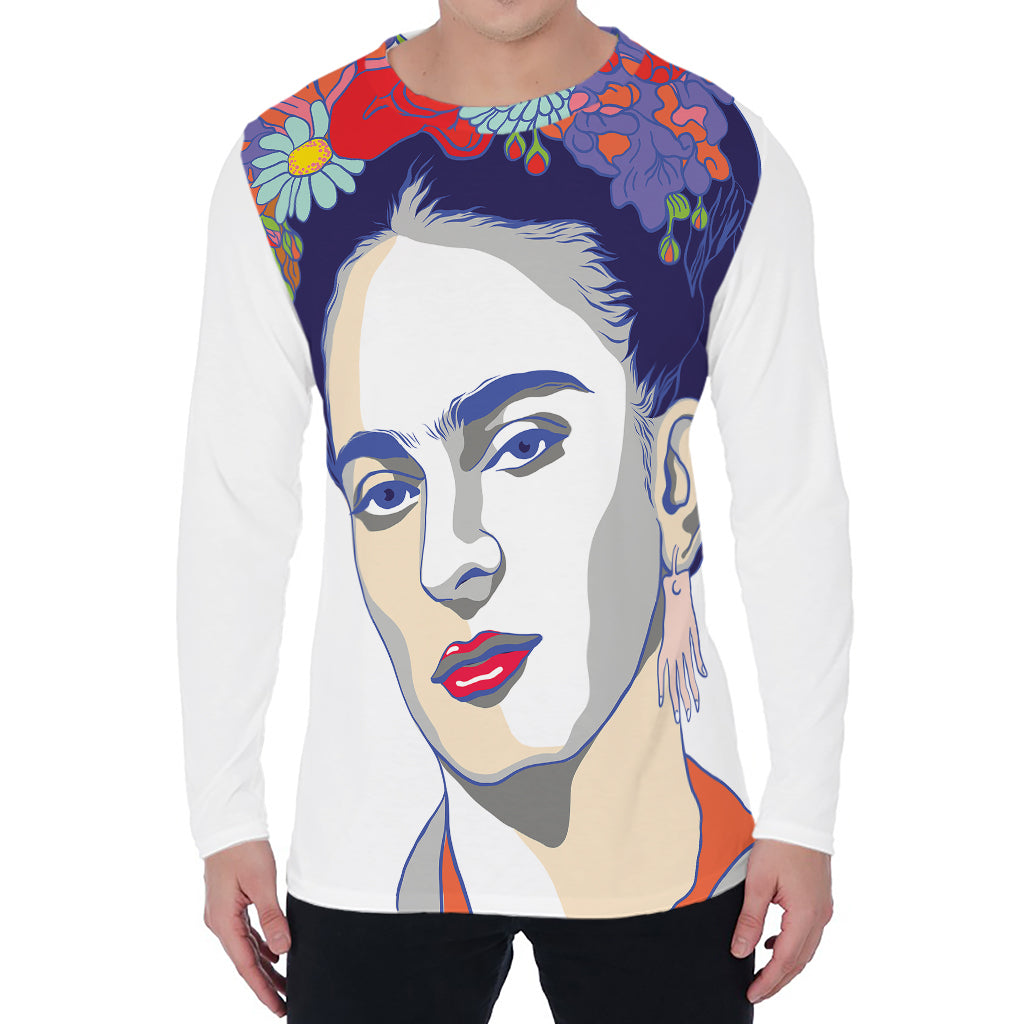 Magdalena Carmen Frida Kahlo Print Men's Long Sleeve T-Shirt