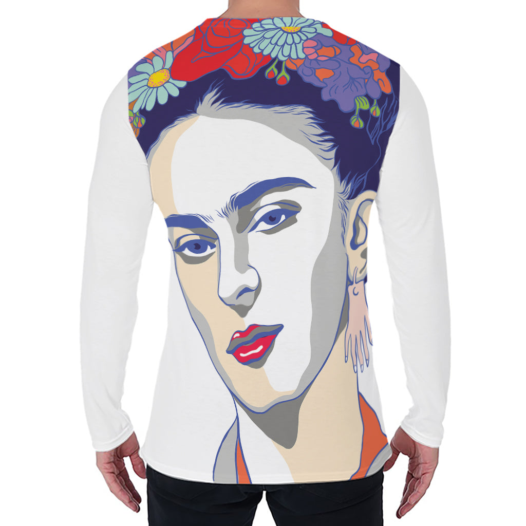 Magdalena Carmen Frida Kahlo Print Men's Long Sleeve T-Shirt