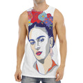Magdalena Carmen Frida Kahlo Print Men's Muscle Tank Top