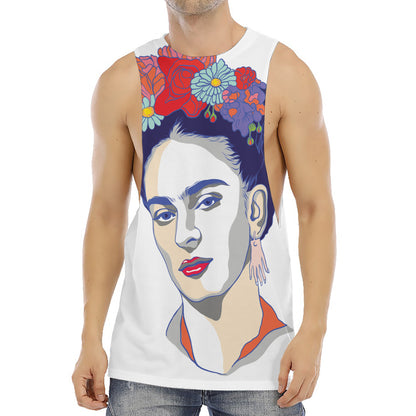 Magdalena Carmen Frida Kahlo Print Men's Muscle Tank Top