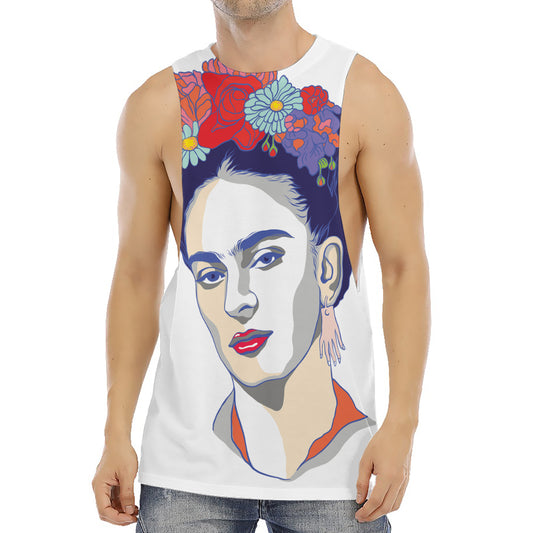 Magdalena Carmen Frida Kahlo Print Men's Muscle Tank Top