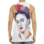 Magdalena Carmen Frida Kahlo Print Men's Muscle Tank Top