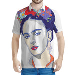 Magdalena Carmen Frida Kahlo Print Men's Polo Shirt