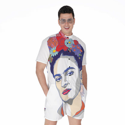 Magdalena Carmen Frida Kahlo Print Men's Rompers