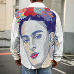 Magdalena Carmen Frida Kahlo Print Men's Shirt Jacket