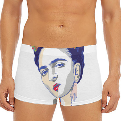 Magdalena Carmen Frida Kahlo Print Men's Short Boxer Briefs