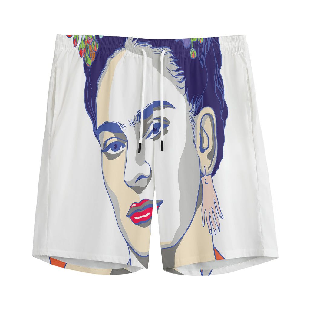 Magdalena Carmen Frida Kahlo Print Men's Sports Shorts
