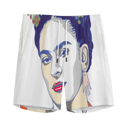Magdalena Carmen Frida Kahlo Print Men's Sports Shorts