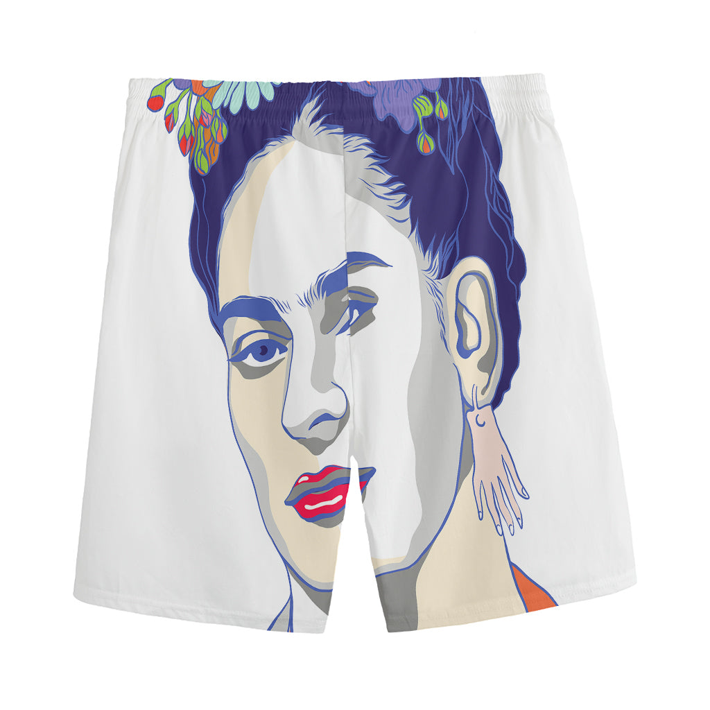 Magdalena Carmen Frida Kahlo Print Men's Sports Shorts