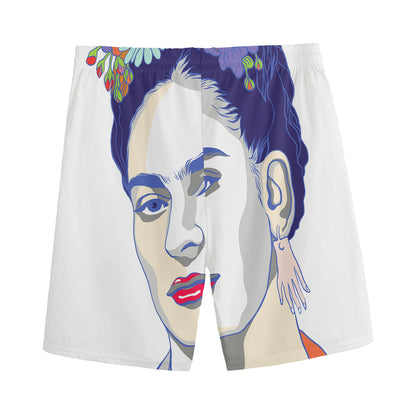 Magdalena Carmen Frida Kahlo Print Men's Sports Shorts