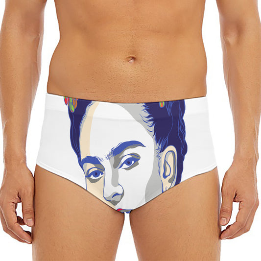 Magdalena Carmen Frida Kahlo Print Men's Triangle Swim Briefs