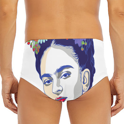 Magdalena Carmen Frida Kahlo Print Men's Triangle Swim Briefs