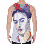 Magdalena Carmen Frida Kahlo Print Men's Velvet Tank Top