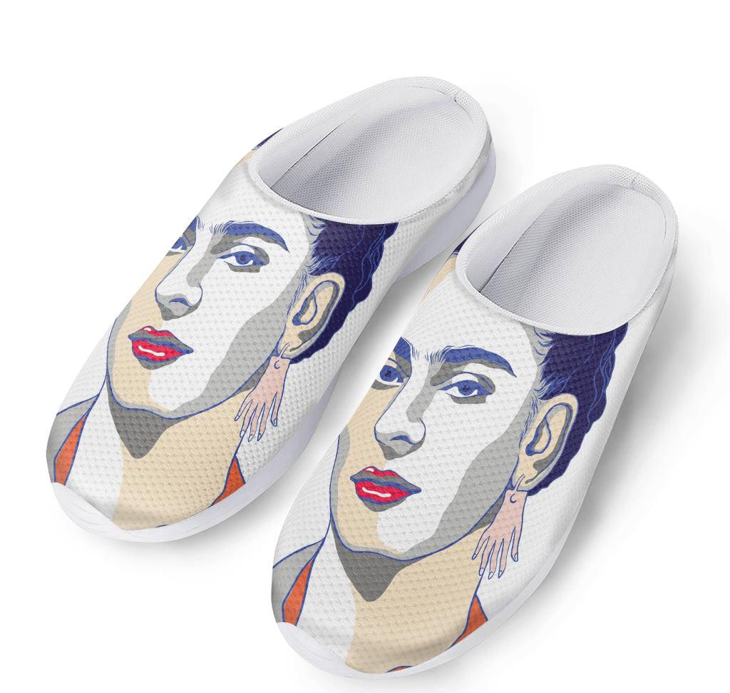Magdalena Carmen Frida Kahlo Print Mesh Casual Shoes