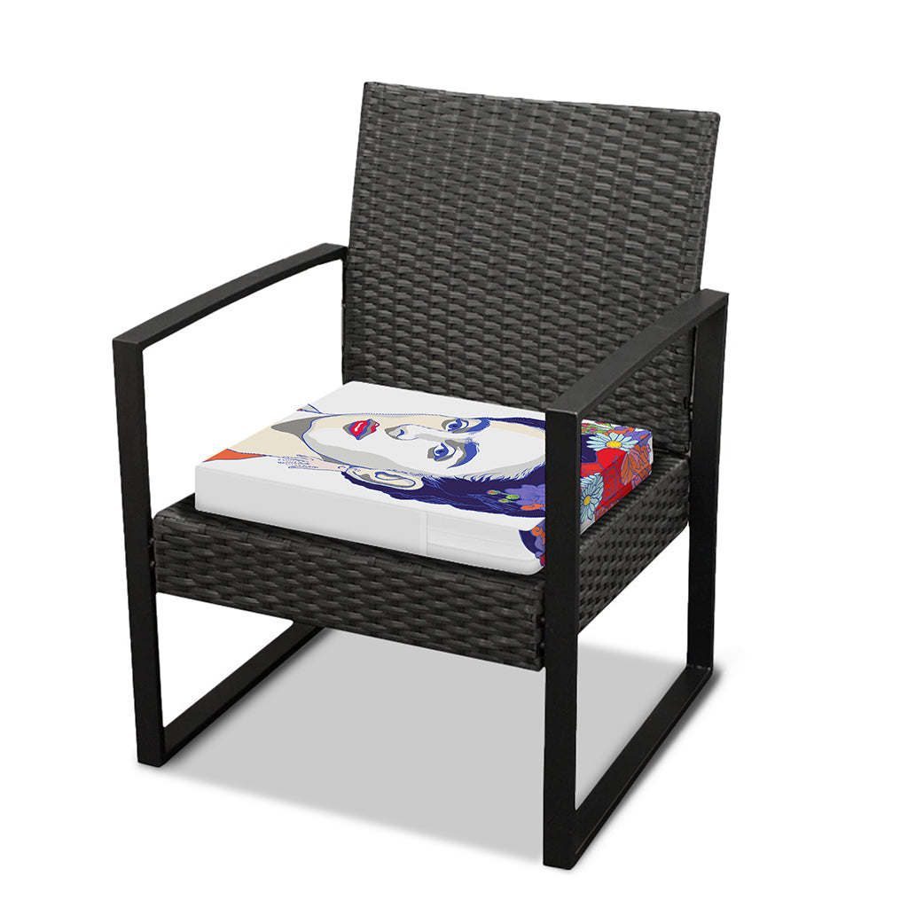 Magdalena Carmen Frida Kahlo Print Outdoor Seat Cushion Cover