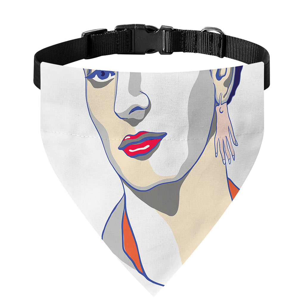 Magdalena Carmen Frida Kahlo Print Over The Collar Dog Bandana