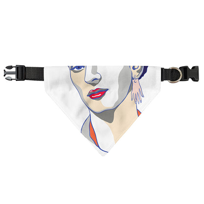 Magdalena Carmen Frida Kahlo Print Over The Collar Dog Bandana