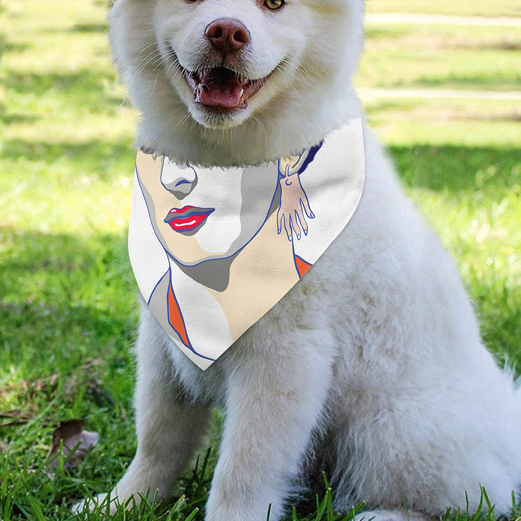 Magdalena Carmen Frida Kahlo Print Over The Collar Dog Bandana