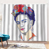 Magdalena Carmen Frida Kahlo Print Pencil Pleat Curtains