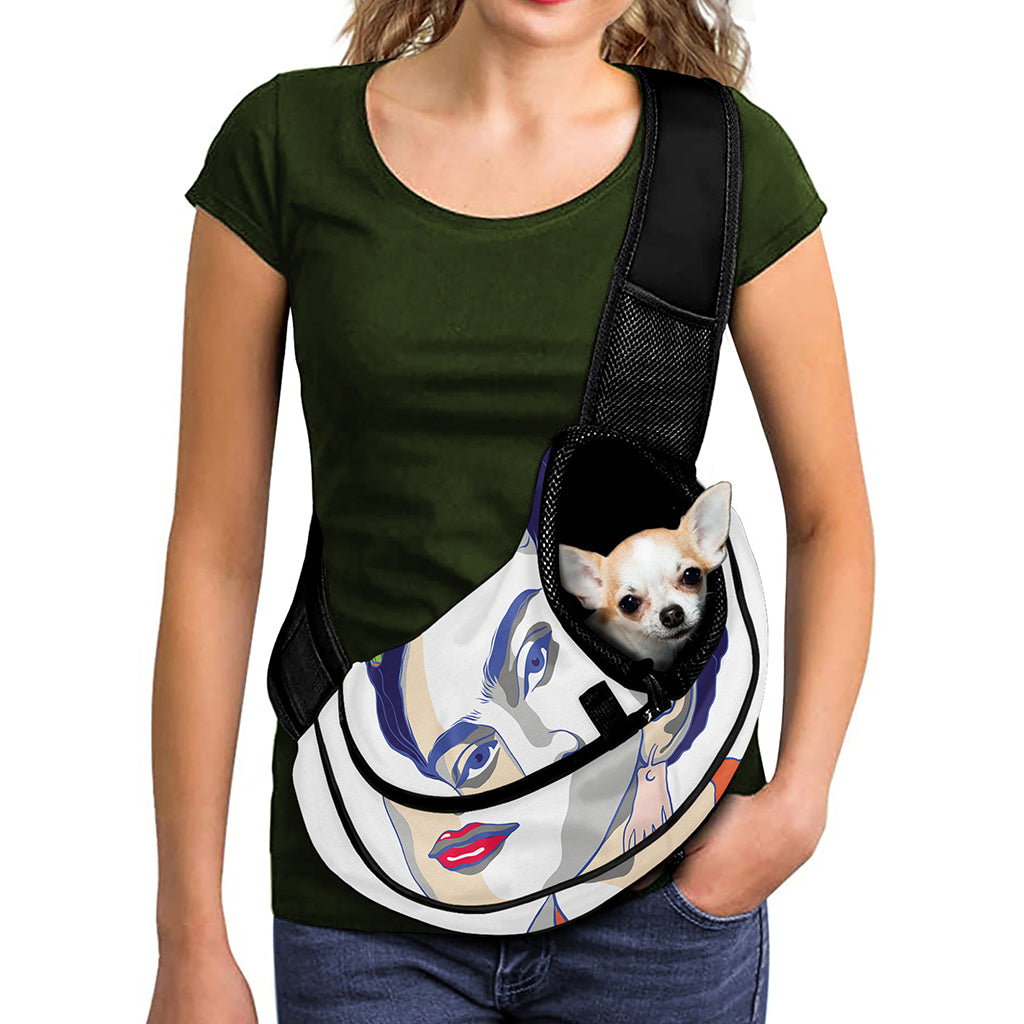 Magdalena Carmen Frida Kahlo Print Pet Sling Carrier