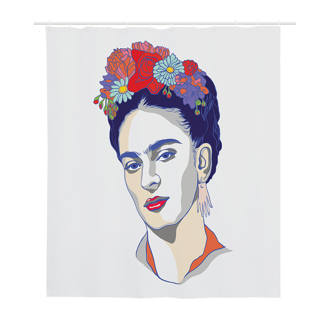 Magdalena Carmen Frida Kahlo Print Polyester Shower Curtain