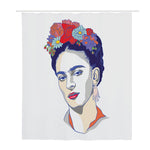 Magdalena Carmen Frida Kahlo Print Polyester Shower Curtain