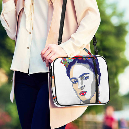 Magdalena Carmen Frida Kahlo Print Shoulder Strap Bible Bag