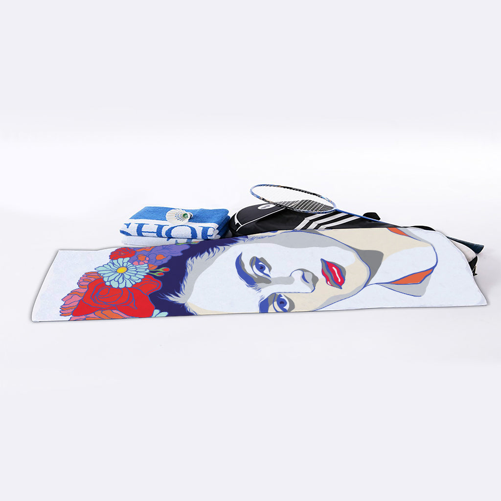Magdalena Carmen Frida Kahlo Print Sports Towel