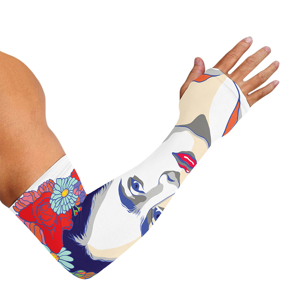Magdalena Carmen Frida Kahlo Print Sun Protection Arm Sleeves