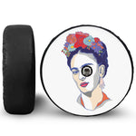 Magdalena Carmen Frida Kahlo Print Tire Cover With Camera Hole