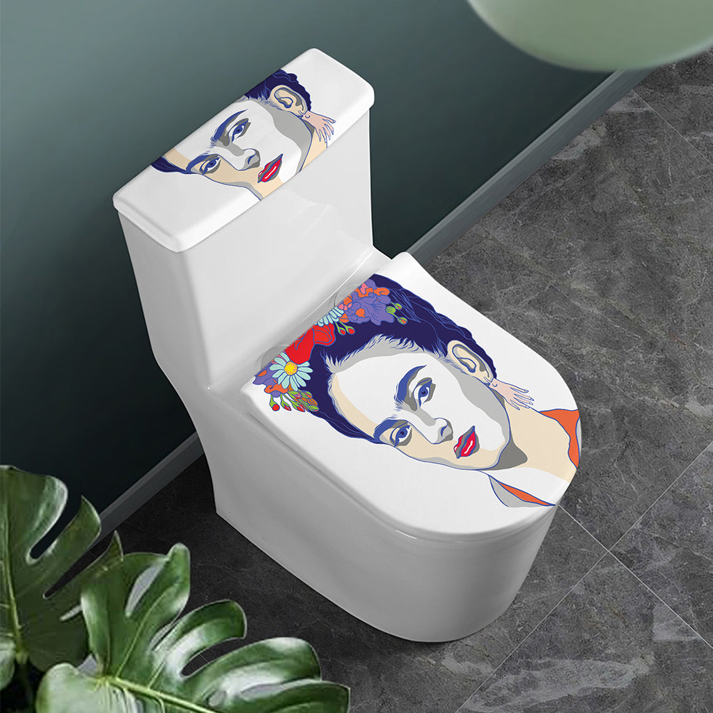 Magdalena Carmen Frida Kahlo Print Toilet Lid And Tank Cover Set