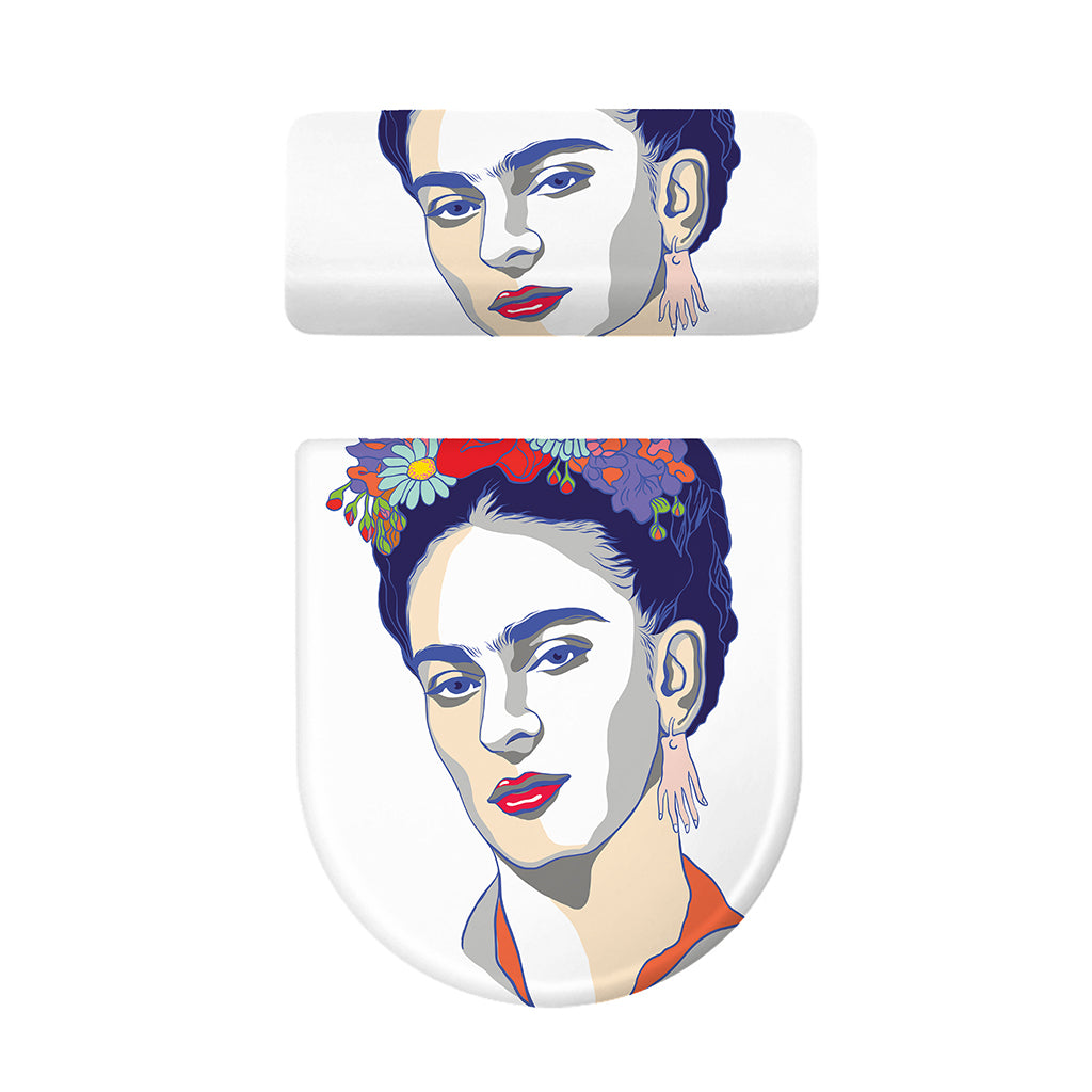 Magdalena Carmen Frida Kahlo Print Toilet Lid And Tank Cover Set