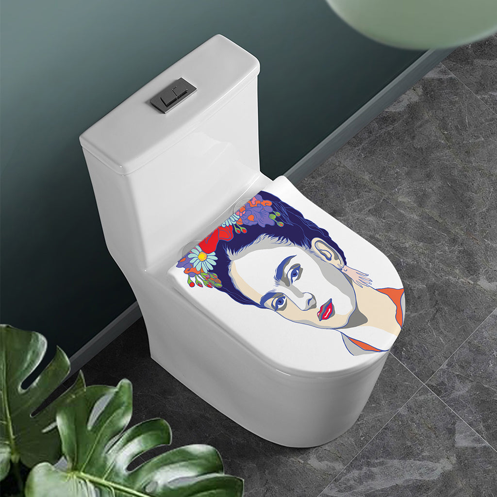 Magdalena Carmen Frida Kahlo Print Toilet Lid Cover