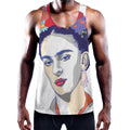 Magdalena Carmen Frida Kahlo Print Men's Workout Tank Top