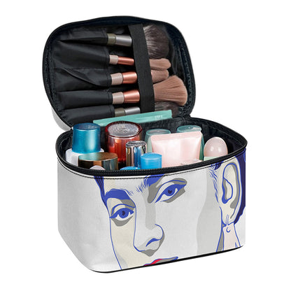 Magdalena Carmen Frida Kahlo Print Travel Makeup Bag