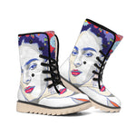 Magdalena Carmen Frida Kahlo Print Winter Boots