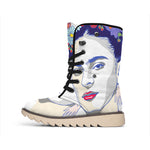 Magdalena Carmen Frida Kahlo Print Winter Boots