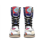 Magdalena Carmen Frida Kahlo Print Winter Boots