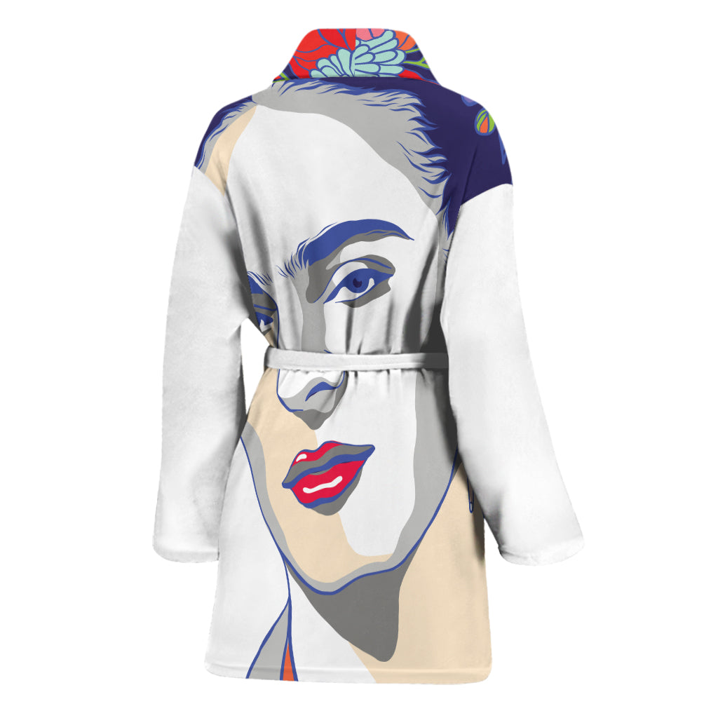 Magdalena Carmen Frida Kahlo Print Women's Bathrobe