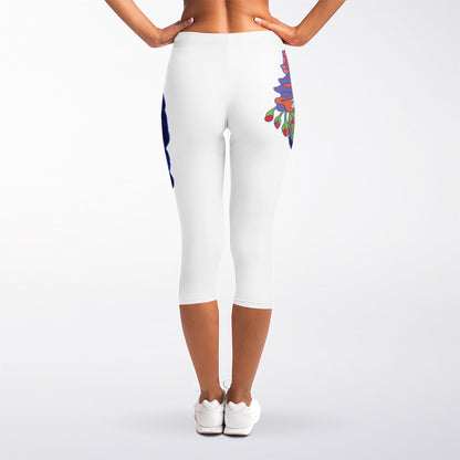Magdalena Carmen Frida Kahlo Print Women's Capri Leggings