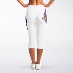 Magdalena Carmen Frida Kahlo Print Women's Capri Leggings